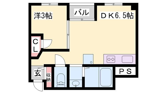 オーズハイツ新神戸202の間取り